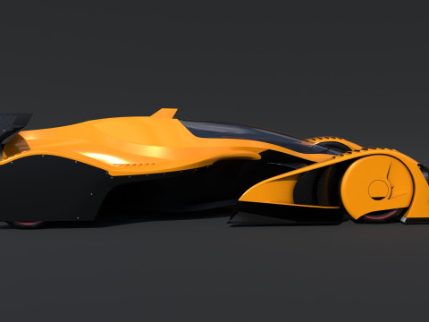 Concept Racing Car 3D Model