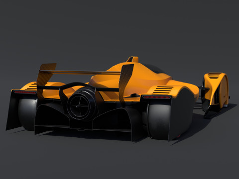 Concept Racing Car 3D Model