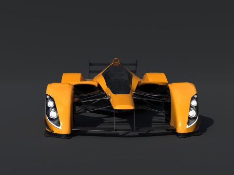 Concept Racing Car 3D Model