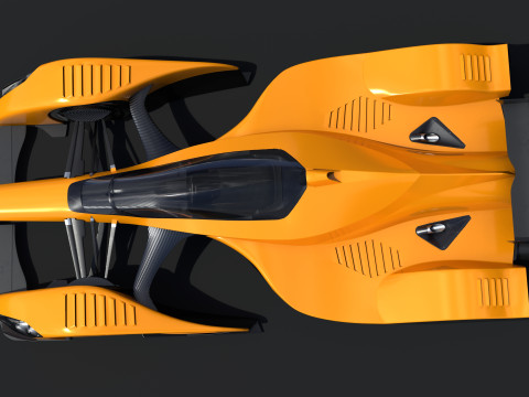 Concept Racing Car 3D Model