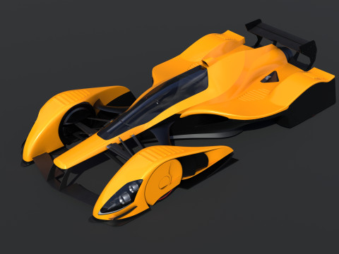 Concept Racing Car 3D Model