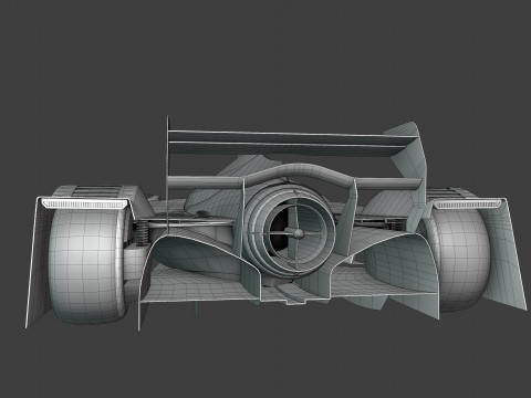 Concept Racing Car 3D Model