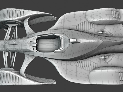 Concept Racing Car 3D Model