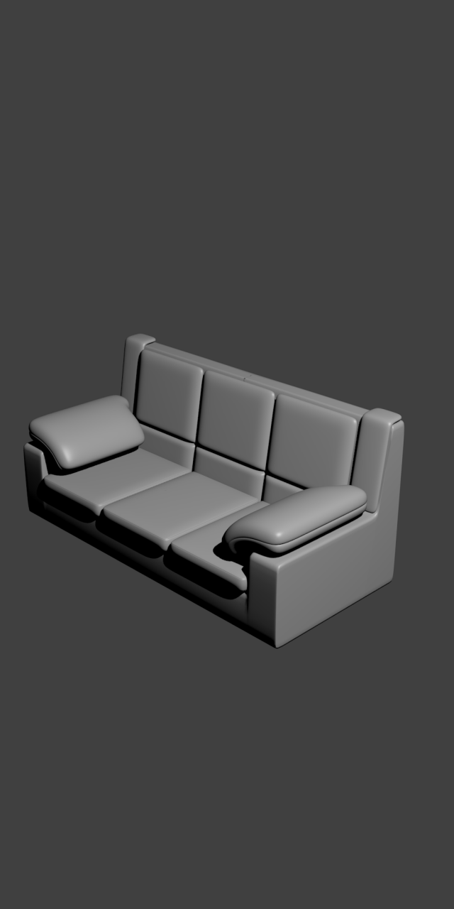 sofa 3D 模型 .c4d .max .obj .3ds .fbx .stl .blend 