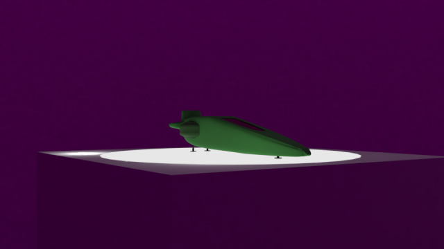 spaceship without textures and materials 3D Model .c4d .max .obj .3ds .fbx .stl .blend 