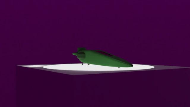 nave espacial sem texturas e materiais Modelo 3D .c4d .max .obj .3ds .fbx .stl .blend 