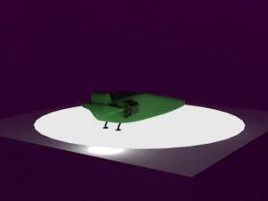 nave espacial sem texturas e materiais Modelo 3D