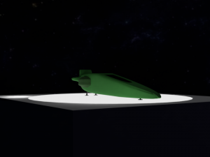 spaceship without textures and materials 3D Model