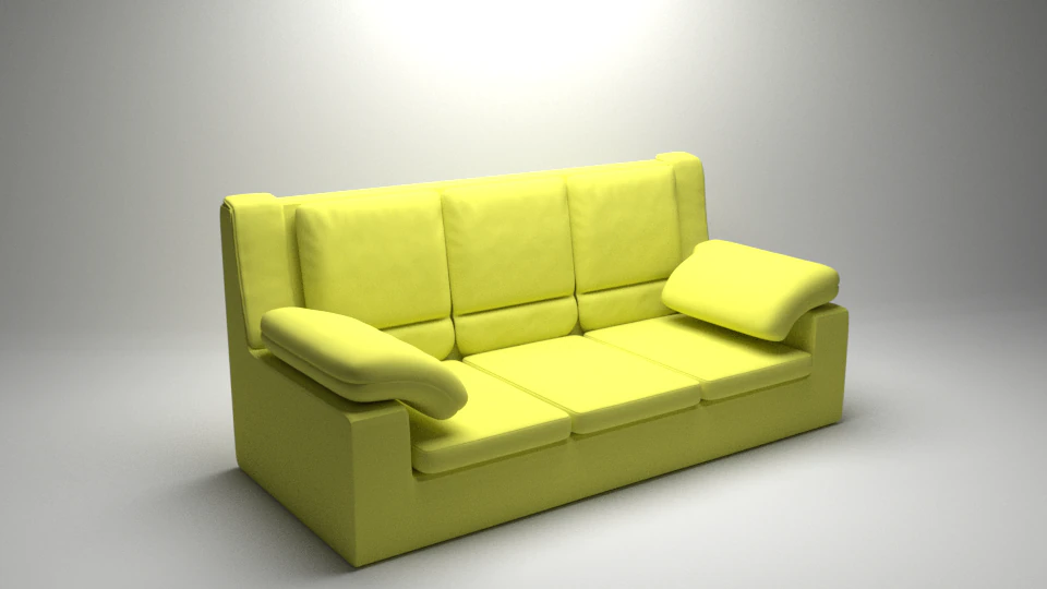 sof&aacute; Modelo 3D .c4d .max .obj .3ds .fbx .stl .blend 