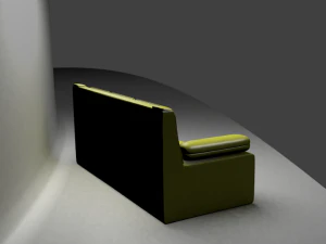 sof&aacute; Modelo 3D