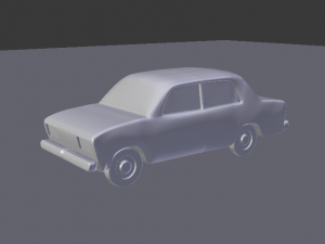 vaz 2106 car for games Model 3D