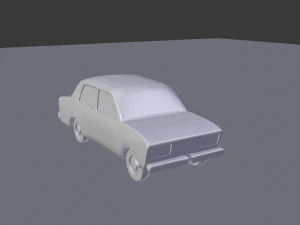 vaz 2106 car for games 3D Model