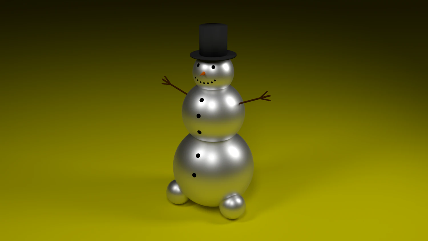 snowman 3D Model .c4d .max .obj .3ds .fbx .stl .blend 