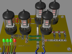 electronic lamp plate model 3D Model