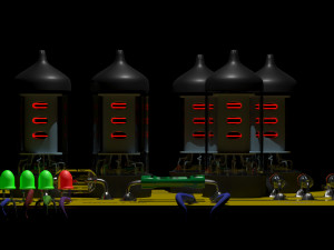 electronic lamp plate model 3D 모델