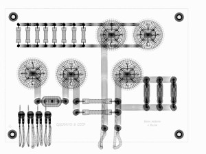 electronic lamp plate model 3D 모델