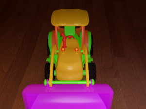 toy tractor model 3D Model