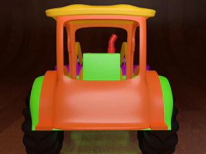 модель игрушечного трактора 3D Модель