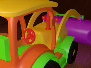 модель игрушечного трактора 3D Модель