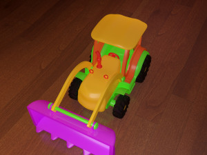 toy tractor model 3D Model