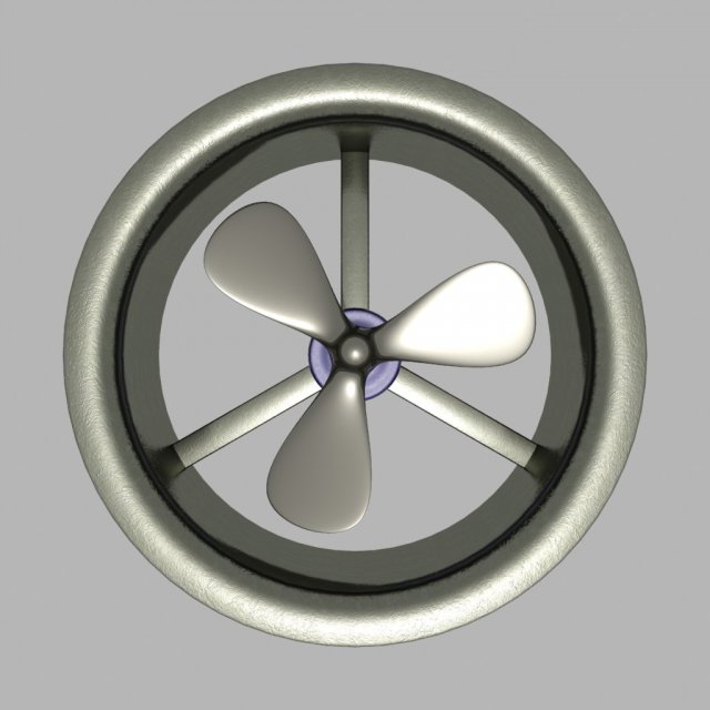 industrial fan Modelo 3D .c4d .max .obj .3ds .fbx .stl .blend 