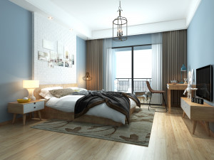 nordic bedroom 3D 모델