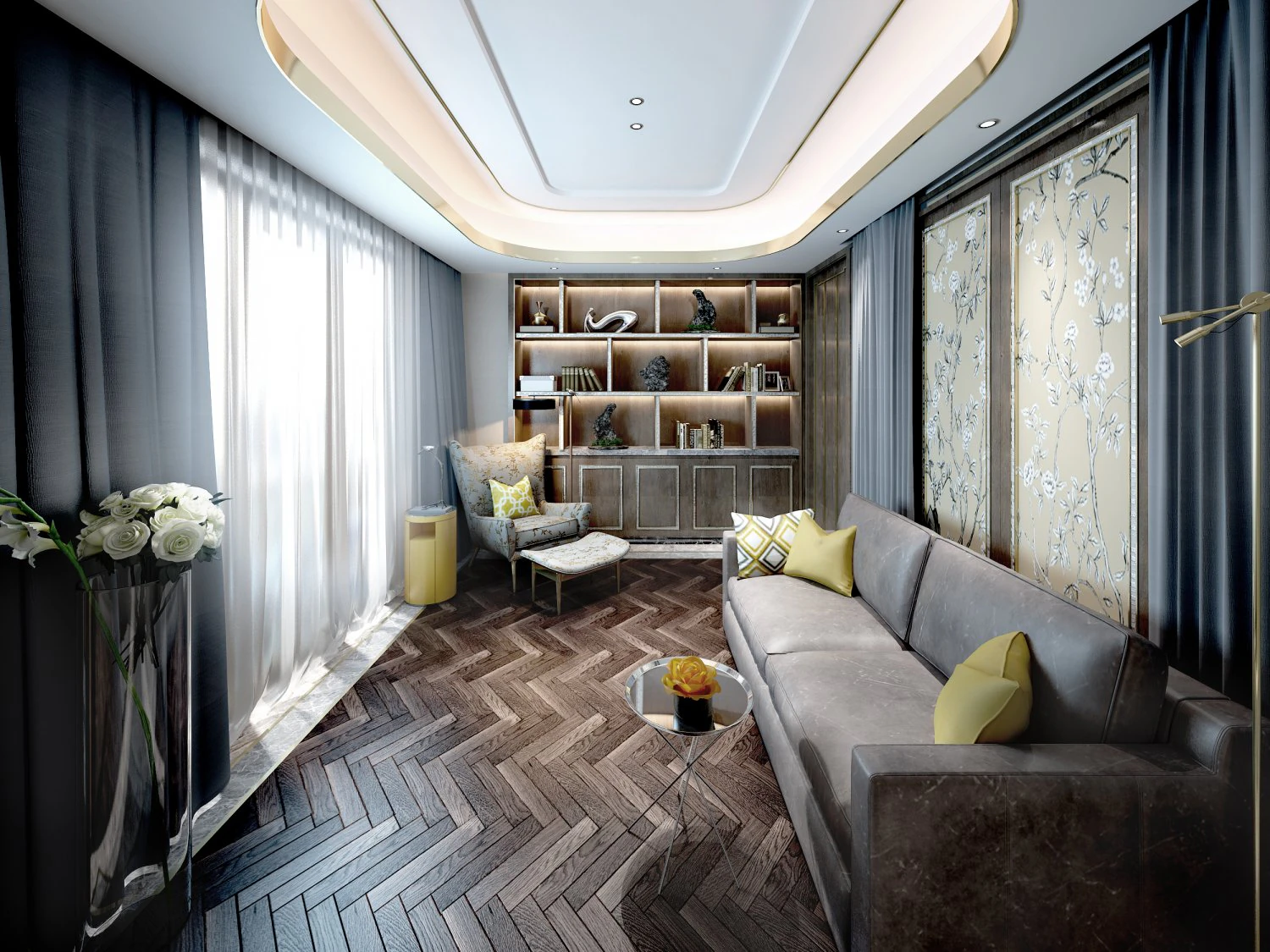 living room lounge 3D Model .c4d .max .obj .3ds .fbx .stl .blend