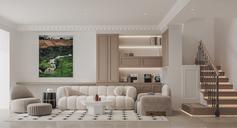 Living Room 3D Model .c4d .max .obj .3ds .fbx .stl .blend 