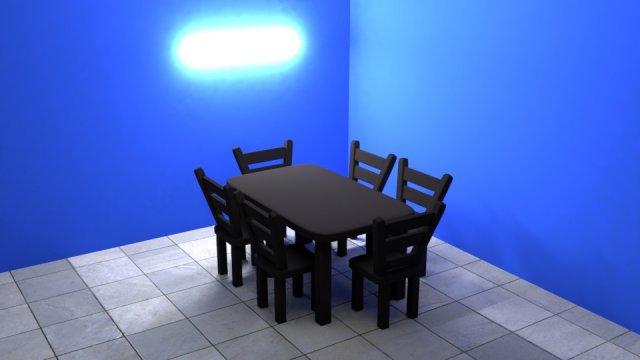 dinning table Modelo 3D .c4d .max .obj .3ds .fbx .stl .blend 