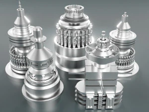 sci-fi kitbash-elementen 5-delig 3D Model