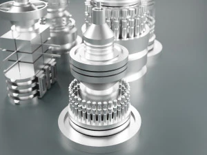 विज्ञान-फाई किटबैश तत्व 5-पीसी 3D मॉडल