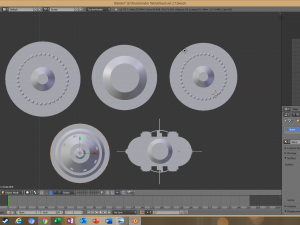 sci-fi kitbash elements 5-pcs 3D 模型