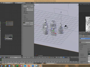 विज्ञान-फाई किटबैश तत्व 5-पीसी 3D मॉडल