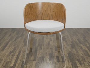 modern wooden chair 3D Model