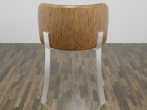 modern wooden chair 3D Model