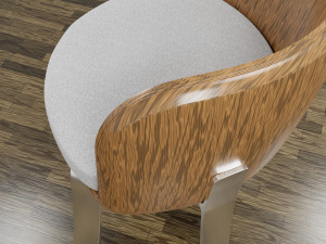 modern wooden chair 3D Model