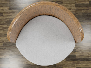 modern wooden chair 3D Model