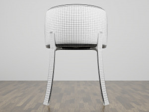 modern wooden chair 3D Model