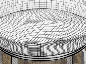 modern wooden chair 3D Model