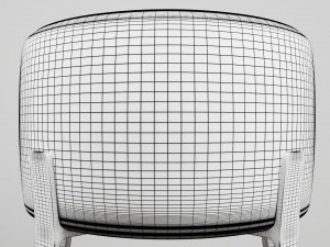 modern wooden chair 3D Model
