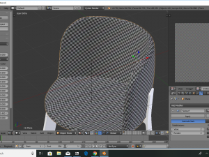 modern wooden chair 3D Model
