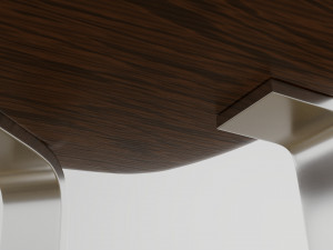 modern wooden chair 3D Model
