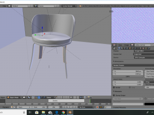 modern wooden chair 3D Model