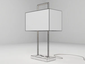 moderne tafellamp 3D Model
