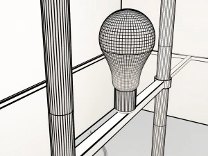 moderne tafellamp 3D Model