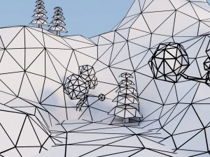 low poly island 3D Model