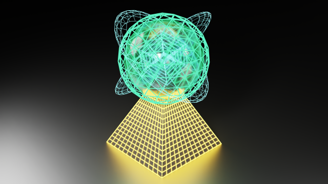 futuristic glowing planetary structure 3D Model .c4d .max .obj .3ds .fbx .stl .blend 