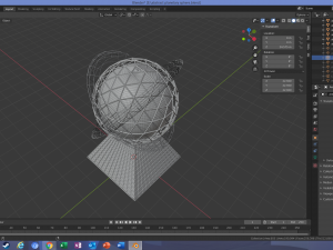 futuristic glowing planetary structure 3D Model