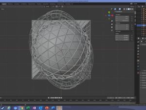 futuristic glowing planetary structure 3D Model
