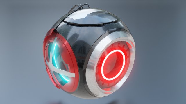 sci-fi drone Modelo 3D .c4d .max .obj .3ds .fbx .stl .blend 